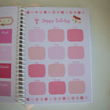 2025 Combo 2 Cute Bow Planner & Desk Calendar & 3 Notebooks