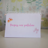 2025 Combo 2 Cute Bow Planner & Desk Calendar & 3 Notebooks