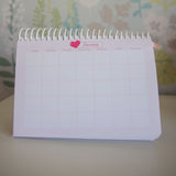 2025 Combo 2 Cute Bow Planner & Desk Calendar & 3 Notebooks