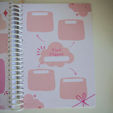 2025 Combo 2 Cute Bow Planner & Desk Calendar & 3 Notebooks