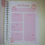 2025 Combo 2 Cute Bow Planner & Desk Calendar & 3 Notebooks