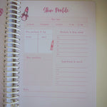 2025 Combo 2 Cute Bow Planner & Desk Calendar & 3 Notebooks