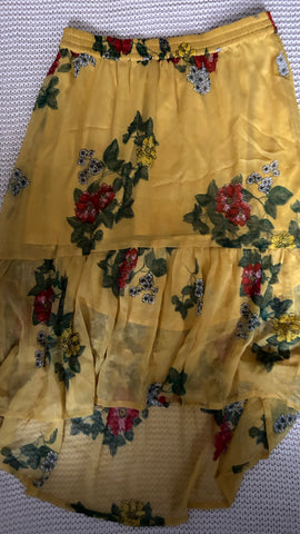 Yellow Floral Skirt