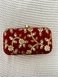 Red Sequence Clutch Bag
