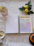 2026 Planner 3‑in‑1 Lemon (Notepad + Desk Calendar + Undated Planner) | Aesthetic A5 Luxe Planner India