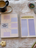 2026 Planner Striped 3‑in‑1 (Notepad + Desk Calendar + Undated Planner) | Aesthetic A5 Luxe Planner India (Copy)