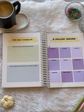 2026 Planner Striped 3‑in‑1 (Notepad + Desk Calendar + Undated Planner) | Aesthetic A5 Luxe Planner India (Copy)