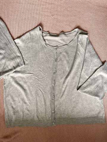 Grey Sweater Cardigan