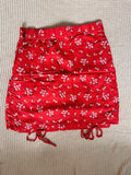 Floral Red Skirt