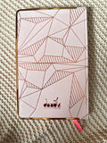 Cute Pink & Golden Notebook