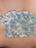 Blue Tie Dye Crop Top