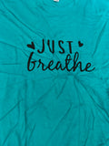 Aqua Blue Just Breathe Top