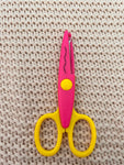 Wave Shape Pink Scissor