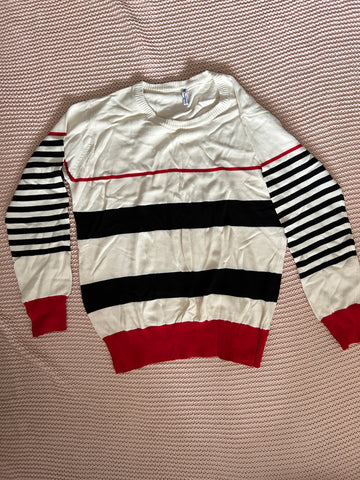 White Stripes Sweater