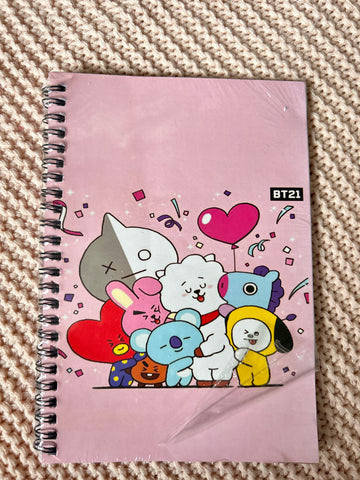 Pink Cartoons Notebook