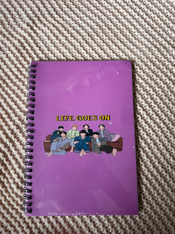 Purple Life Goes On Notebook