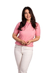 Women's Pink Polo Tee