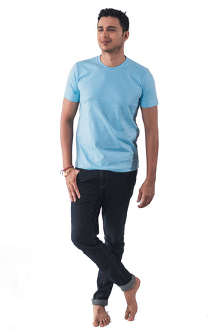 Men's Pastel Sea Blue T-Shirt