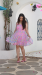 Women's RAINBOW Tiered Ultra Flare Dress