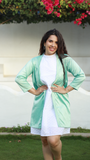 Women's PEPPERMINT Satin Cape Jacket